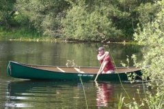 Solopaddeln auf dem See